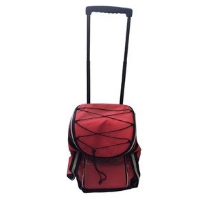 Vtg Coca-Cola Insulated Rolling Cooler Bag Wheeled Picnic‎ Beach